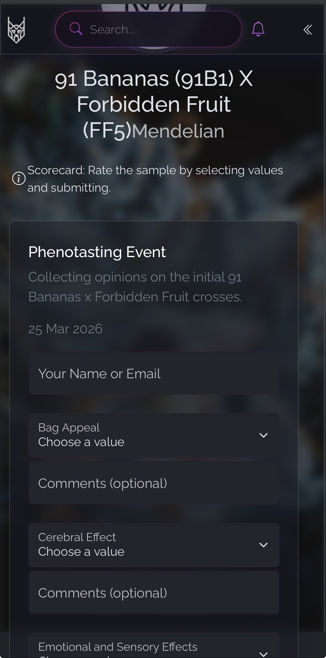 Phenotasting